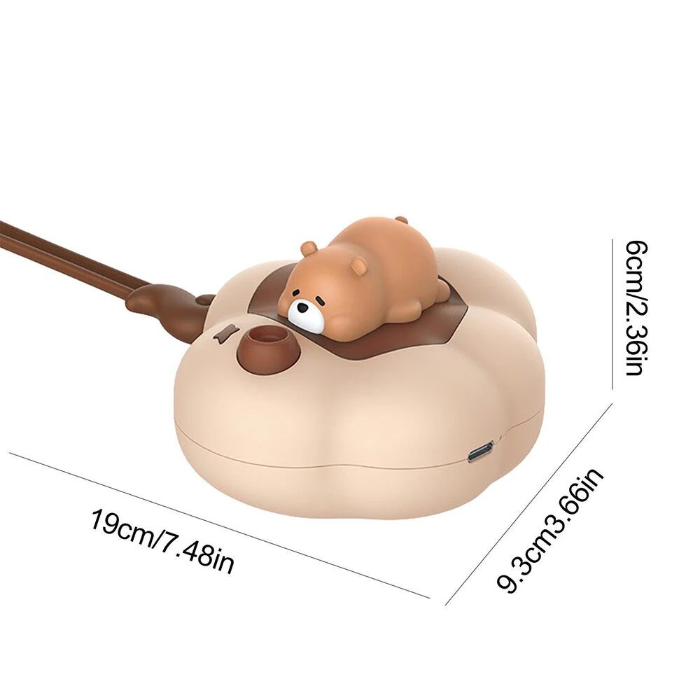 (image for) 2 In 1 Pocket Hand Warmer Cute Animal Shape Silicone Heated Hand Warmers USB Rechargeable Hand Warmers with 2 Heat Modes