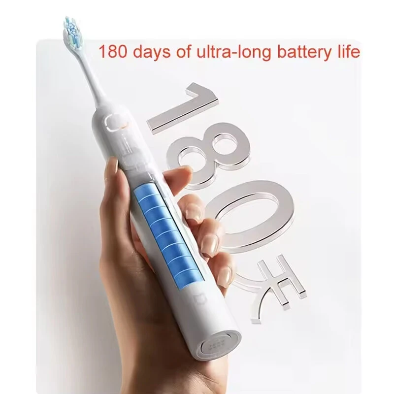 (image for) XIAOMI Oscillation Electric Toothbrush with Double Swing Angle Brushing Area Indicator 180-Day Battery Life IPX8 Waterproof 3 Cleaning Modes